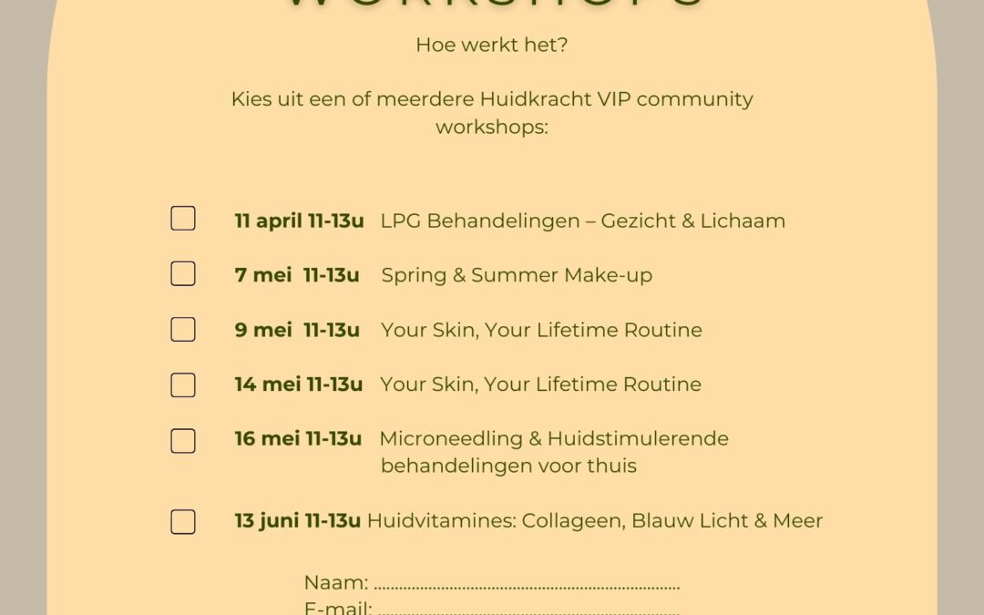 Huidkracht workshops